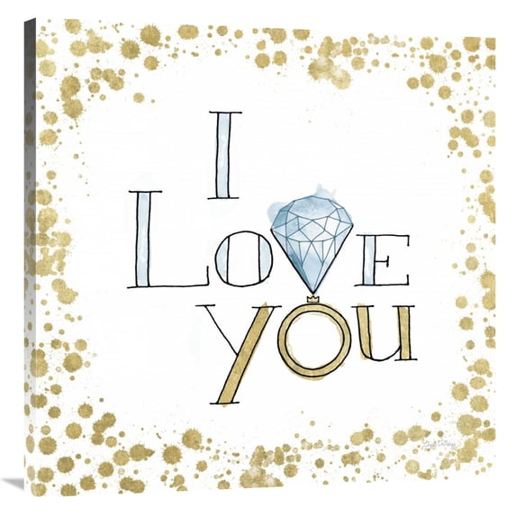 Global Gallery's 'Love Rocks I' By Elyse DeNeige Stretched Canvas Wall Art