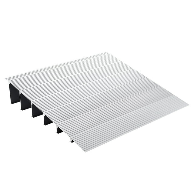 VEVOR Door Threshold Ramp, 6" Rise, 800 lbs Load Capacity, Door Ramp for Wheelchairs, Aluminum Threshold Ramp for Doorways, Adjustable Modular Threshold Ramp for Wheelchairs, Scooters, Power Chairs