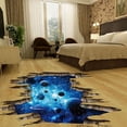 thumbnail image 4 of FNNMNNR Galaxy Planet Space Murals Wall Decal Creative 3D Cosmic Milky Way Floor/ Ceiling / Window Removable Wall Stickers Self-adhesive Wallpaper Decor for Home, 4 of 6