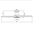 thumbnail image 2 of Tip Top 44" Matte Black Integrated LED Smart Flush Mount Ceiling Fan with Remote Control, 2 of 5