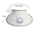 thumbnail image 3 of PEONAVET Beach HatSun Hat with USB Charging Fan Sun Protection Sunshade Outdoor Travel Riding Beach Empty Sun Hat, 3 of 8
