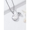 thumbnail image 4 of Dorunmo Mountain Urn Necklace for Ashes 925 Sterling Silver Cremation Jewelry Ashes Pendant for Women Forever in My Heart Keepsake (Turquoise), 4 of 10