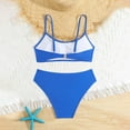 thumbnail image 3 of Fancifize Girls Swimsuit Adjustable Straps Teen Girls Bikini 2Pcs Set Kids Bathing Suits Solid Color High Waist Swimsuit Swimwear 8-14Y, 3 of 6