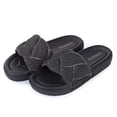 thumbnail image 5 of HA-EMORE Women's Fashion Sparkly Slides Round Open Toe Slip On House Slippers Soft Thick Cushion Flat Sandals, 5 of 9