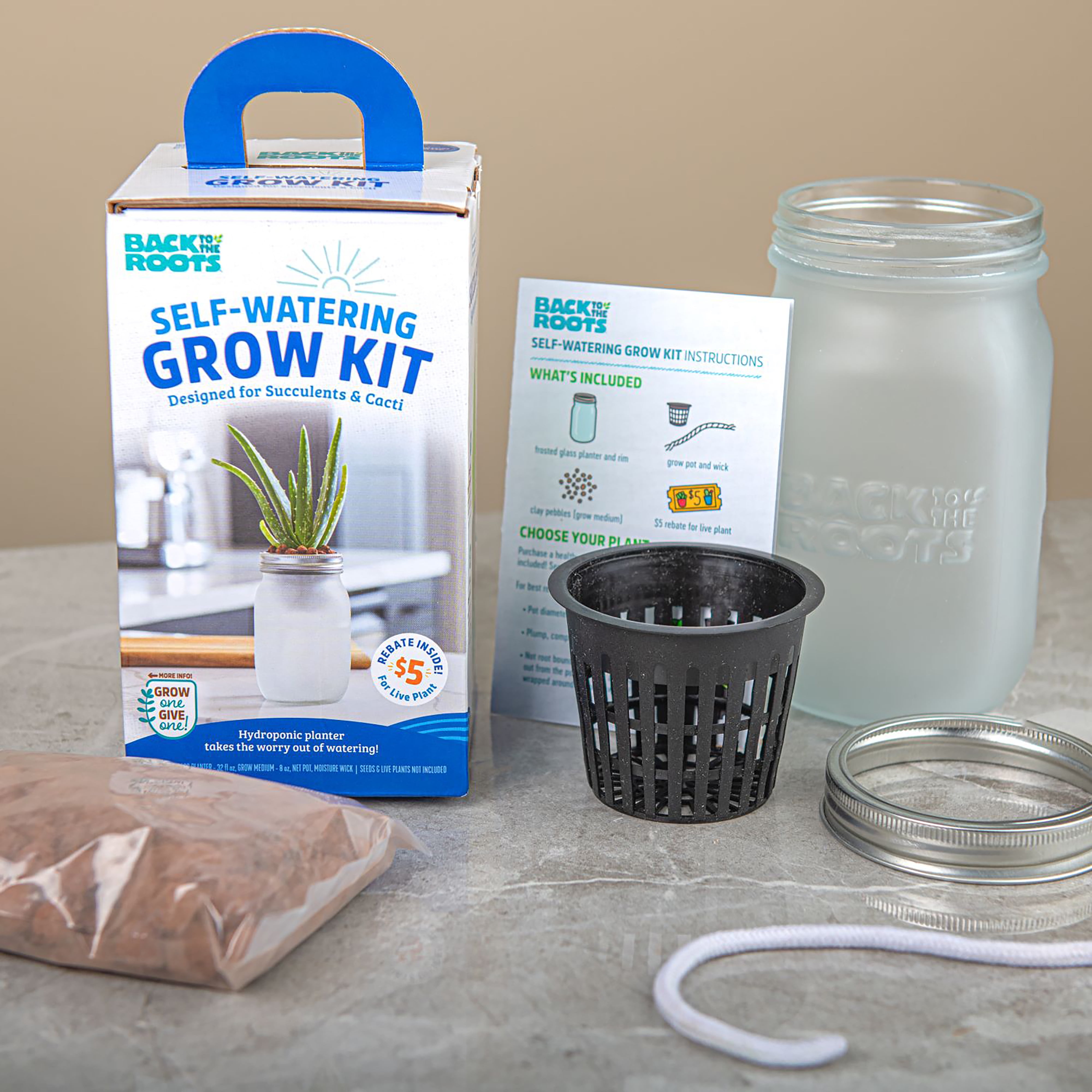 Back to the Roots Self Watering Grow Kit - 2 Pack