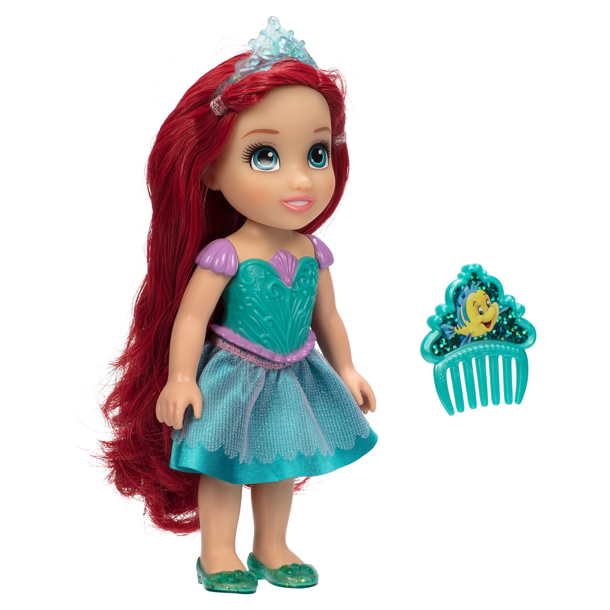 Disney Princess the Little Mermaid Petite Ariel 6 inch Fashion Doll with Beautiful Outfit and Comb  (图4)