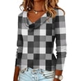 thumbnail image 3 of Women's Floral Print Casual Fashion Long Sleeve Pullover Blouse Loose Comfortable Top for Daily Wear Spring Fall Outfit, 3 of 4