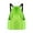 Green Color, variant on Water Resistant Drawstring Backpack Light Weight Sports Bag Adjustable Strap