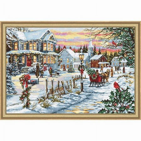 UPC: 4840746024016 | Luca-S Christmas Eve Counted Cross-Stitch Kit