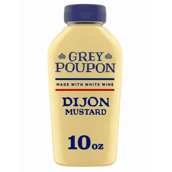 Grey Poupon Dijon Mustard, 10 oz. Squeeze Bottle (Pack of 2)