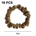thumbnail image 2 of Hair Ties Silk Satin Scrunchies - Thin Elestics Ponytail Holder Hair Bands Skinny Scrunchy For Thick Curl Hair Soft Accessories for Women and Girls, 2 of 6