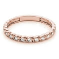 thumbnail image 2 of 10K Diamond Wedding Lightweight Band In Solid Rose, White & Yellow Gold ( 0.15 Carat ), 2 of 2