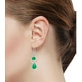 thumbnail image 2 of 925 Sterling Silver Women Jewelry Green Onyx Earring, 2 of 4