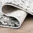 thumbnail image 6 of Alpha Transitional 2' x 3' Black and Gray Polyester Indoor Area Rug, 6 of 7