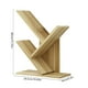 thumbnail image 2 of Estantería organizadora de madera de 3 niveles | Librería pequeña de escritorio con 3 estantes abiertos | Estantería estrecha de pie en beige y marrón,Beige,Free Size, 2 of 2