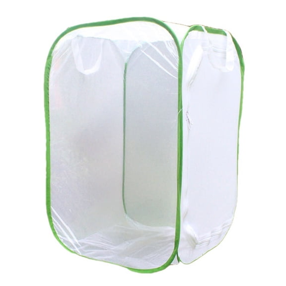 OIUR Foldable Butterfly Cage Pop-up Mesh Tent with Zipper Door Butterfly Habitat Cage Insect House for Raising Caterpillars And Butterflies