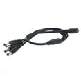 thumbnail image 2 of MLINS 40cm One Female 2.1mm Jack to 4 Male 2.1mm Plugs DC Power Y Splitter Adapter Cable for CCTV Camera (Black), 2 of 4