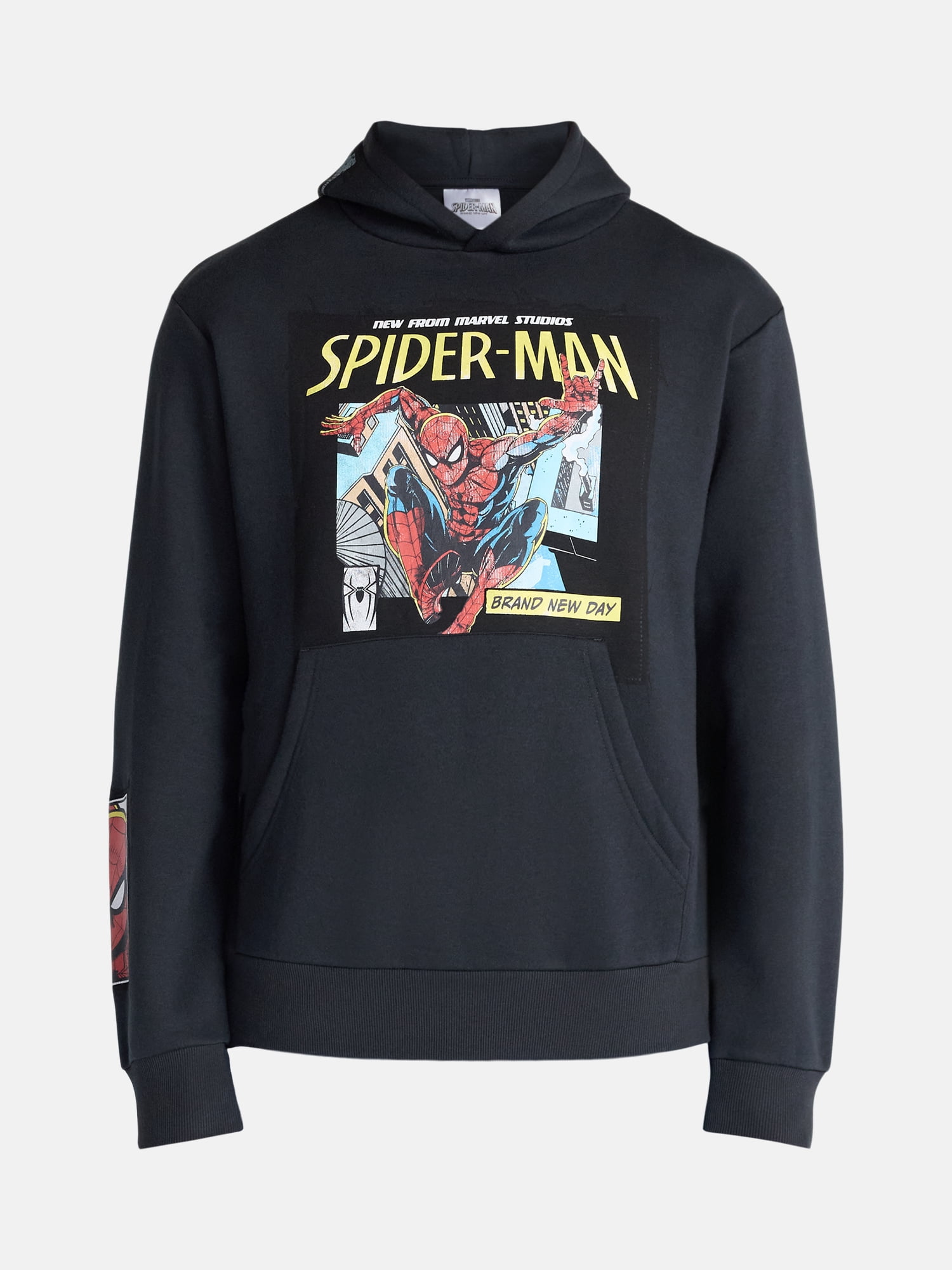 Spider-Man Men's and Big Men's Brand New Day Graphic Hoodie Sweatshirt, Sizes XS-5XL