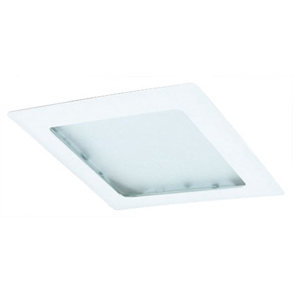 Elco Lighting EL10W 8" Square Trim with Prismatic Glass Lens - EL10, white