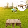 thumbnail image 3 of EIGTHTAIL1pc Table en Bois Pratique Panier de Rangement Pliable Multifonctionnel Table Portable, 3 of 8