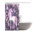 thumbnail image 2 of MKHERT Unicorn Roses Butterflies Shower Curtain Waterproof Bath Curtain Decor 66x72 inch, 2 of 2