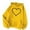 Yellow##1, variant on jsaierl Women's Hoodies Oversized Heart Print Hooded Sweatshirts Athletic Sweaters Trendy Long Sleeve Top Hoodie