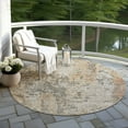 thumbnail image 6 of Addison Rugs Chantille Indoor/Outdoor Transitional Modern Terracotta Washable Round Rug, 8' x 8', 6 of 6