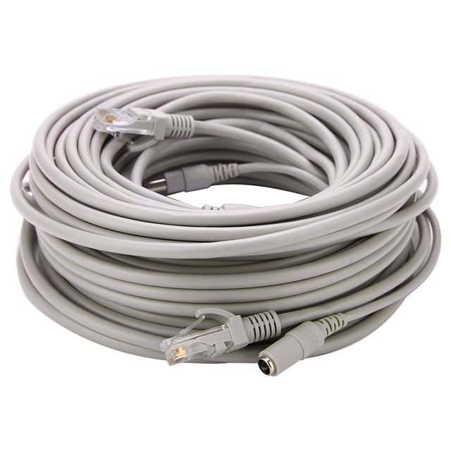 Cable Cat, 5M/10M/15M/20M RJ45+CC Ethernet CCTV R Cable CCTV CC Ethernet diseñado para profesionales