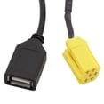 thumbnail image 3 of 6 Pin USB Cable AUX USB Cable Car Multimedia Player Female Port Extension Wire For Fiat Grande Punto For Mini ISO For Alfa, 3 of 12
