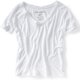 thumbnail image 1 of Camiseta Estampada Aeropostale Mujer Cuello en V Blanca Pequeña, 1 of 1