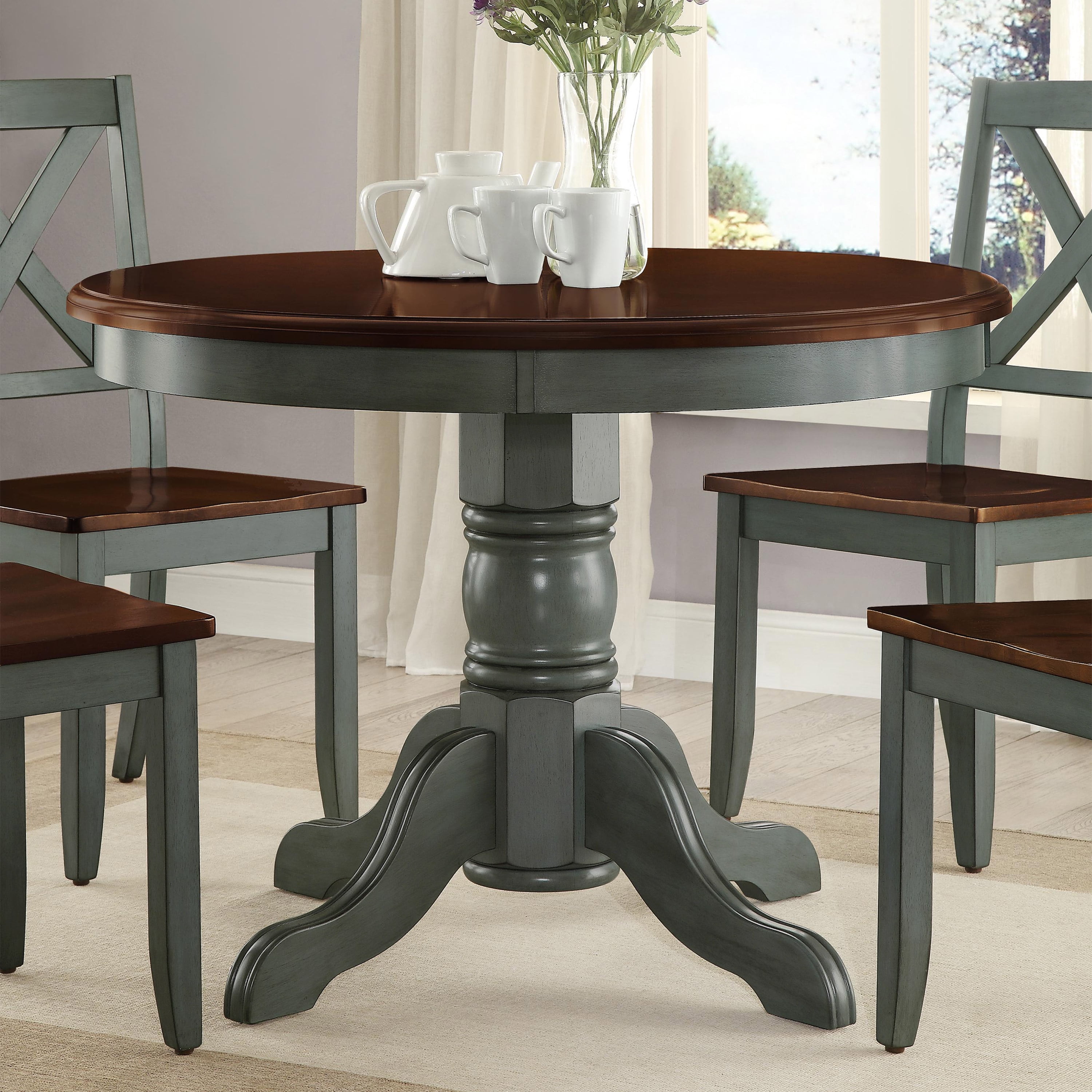 Better Homes And Gardens Cambridge Place Dining Table Multiple Finishes Walmart Com Walmart Com