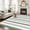 Green, variant on Navy Blue Stripe Area Rug 6x9 FT, Non Slip Living Room Throw Carpet, Geometric Grey White Vertical Striped Washable Soft Large Floor Carpet Non-Shedding Rug for Bedroom Dining Room Play Room