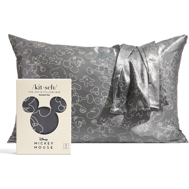 Kitsch x Hello Kitty (Caritas de Kitty Rosas) - Funda de almohada de satén con cremallera para cabello y piel, más suave que la seda, refrescante, lavable a máquina, tamaño Queen/Estándar