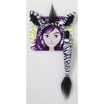 Zebra With Tail Halloween Costume Kit