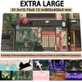 thumbnail image 2 of Cat Cafe Desk Mat Cute Anime Mouse Pads, Kawaii Desk Pad Large Gaming Mousepad XXL 31.5x15.7 in, Japanese Street Aesthetic Keyboard Mat Pad, Laptop Computer Desktop Decor Mat for Women Office, 2 of 6