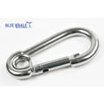 thumbnail image 1 of 5PCS 316 S.S. Carabiner Snap Hook w/ Ring (E: 3-1/2&rdquo;) US BL31700994, 1 of 5