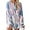 Blue Pink, variant on Womens Lounge Sets 2 Piece Pajamas Set Long Sleeve Tops and Shorts Sleepwear Tie Dye Printed Nightwear