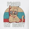 thumbnail image 2 of Proud Cat Daddy Cat Lover Mens Premium Tri Blend T-Shirt, True White, XX-Large, 2 of 5