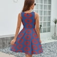 thumbnail image 6 of Phish Donut Women's Tank Dress V Neck Sleeveless Summer Sundress, 6 of 7