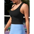 thumbnail image 3 of Anwell Racerback Tank Tops for Womens Seamless Cropped Workout Tops Built in Bra, 3 of 6