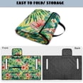 thumbnail image 5 of Yuyamidu Palm Leaves Golf Cart Seat Covers for 2 Passenger Seats Golf Cart Seat Towel Blanket with Pockets Hibiscus Club Car Accessories Keep Seats Comfortable, 5 of 8