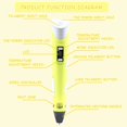 thumbnail image 2 of Bolígrafo de impresión 3D inteligente con pantalla LED, compatible con recambios de filamento PLA y ABS, 12 colores, juguetes 3D Doodler, regalos para niños (amarillo) brillar Electrónica, 2 of 5