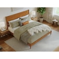 thumbnail image 2 of King Size Platform Bed - Solid Wood Low Profile Bed Frame - Victorian Style Bedroom Furniture, 2 of 10