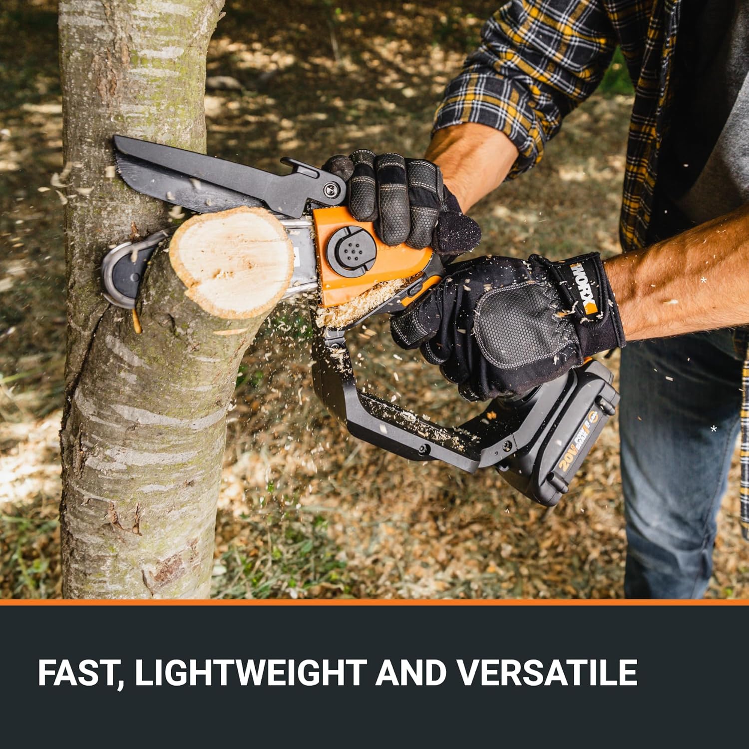 Worx WG324.9 20V Power Share 5" Cordless Pruning Saw (No Battery and Charger Included - Tool Only)