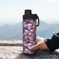 thumbnail image 7 of Yiaed music Skull record Print Sports Insulated Kettle Bottle Reusable Stainless Steel Insulated Cup, Outdoor Portable Casual Stainless Steel Insulation Cup, 7 of 7