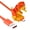 Orange, variant on Type-C Charging Cable, Cute Dog Tail Wags When Charging 1.2m Braided USB Cord, Creative Gift for Dog Lovers