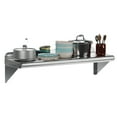 thumbnail image 1 of Ourlova 12"x36" NSF Stainless Steel Wall Shelf, 345 lbs Load Heavy Duty Commercial Wall Mount Shelving, 12'' x 72'', Metal Kitchen Rack for Restaurant, Home, Kitchen, 1 of 9