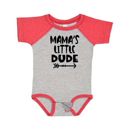 

Inktastic Mama s Little Dude with Arrow Gift Baby Boy Bodysuit