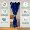 thumbnail image 2 of Manfei Dreamy Blue Butterfly Door Curtain For Door Window 42x84 for Girls, Psychedelic Galaxy Door Drape, Chic Animal Door Curtain Decoration, Microfiber Room Decoration, 2 of 5