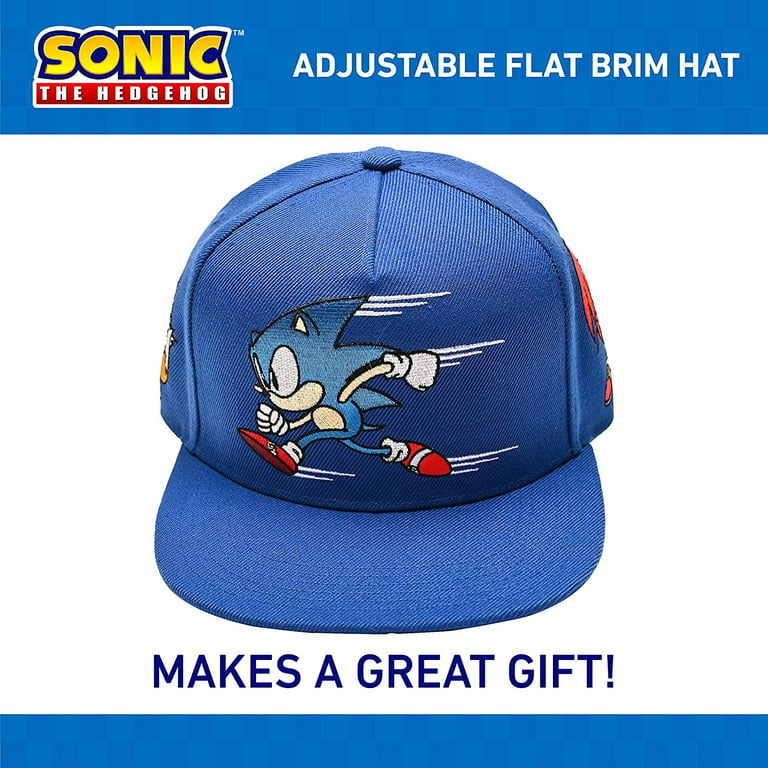 Stilk har taget fejl Møde SEGA Sonic The Hedgehog Baseball Hat - Featuring Sonic, Tails, and Knuckles  - Official Curved Brim, Adjustable Cap - Walmart.com